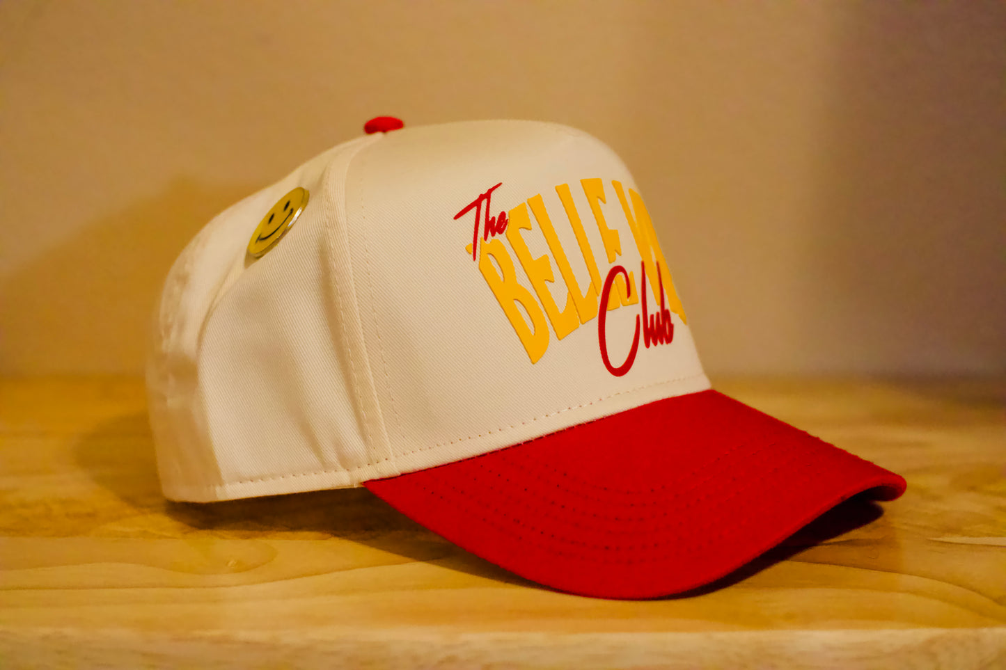 Cream/Red/Gold The Belle Vie Club Baseball Hat image 1