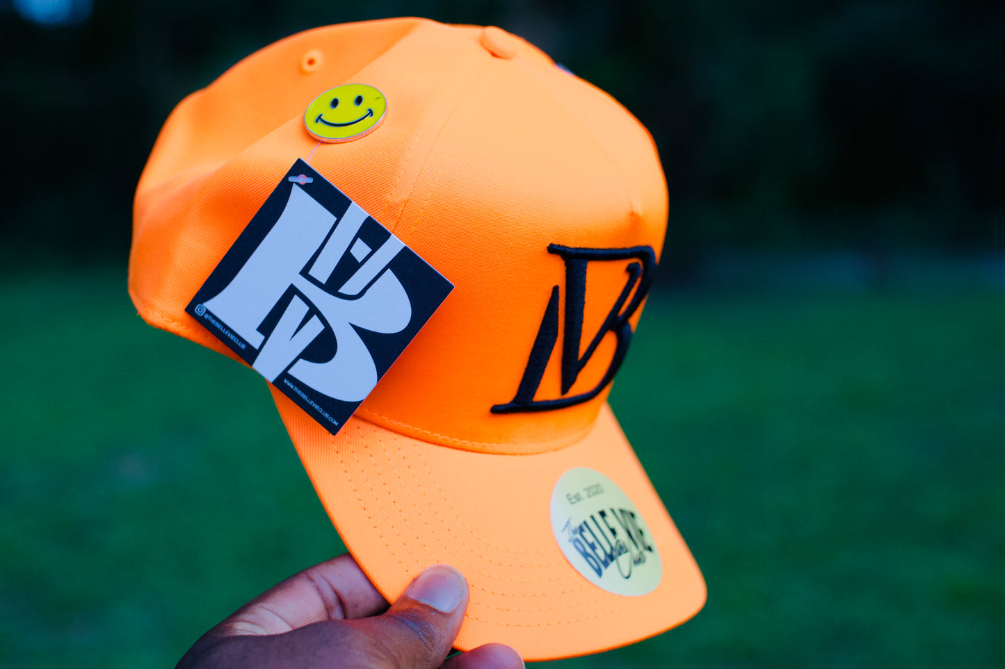 Orange/Black Big BV Baseball Hat image 2
