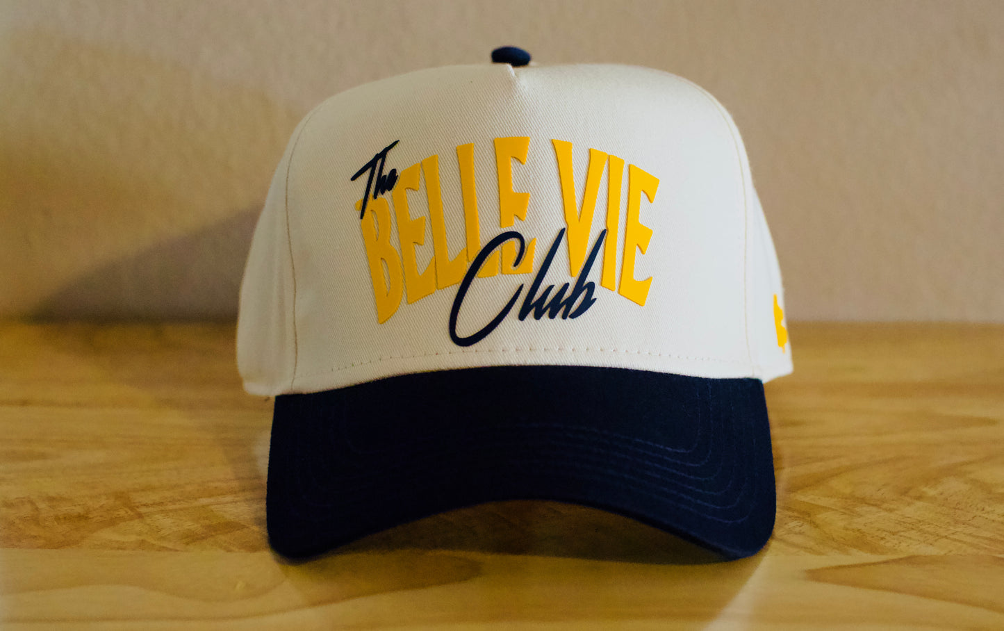 Navy/Cream/Yellow The Belle Vie Club Baseball Hat image 1