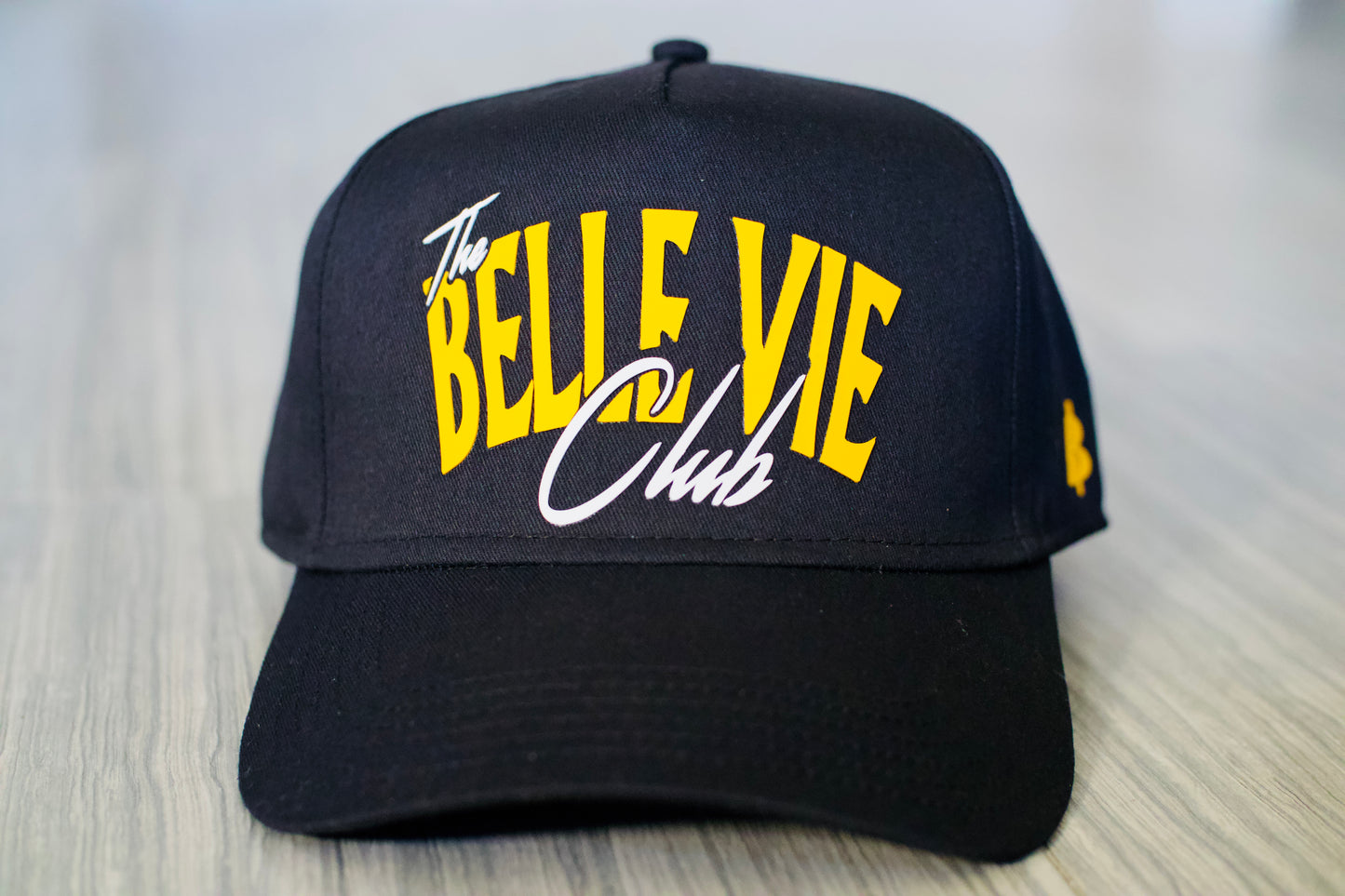 Black/White/Gold The Belle Vie Club Baseball Hat image 1