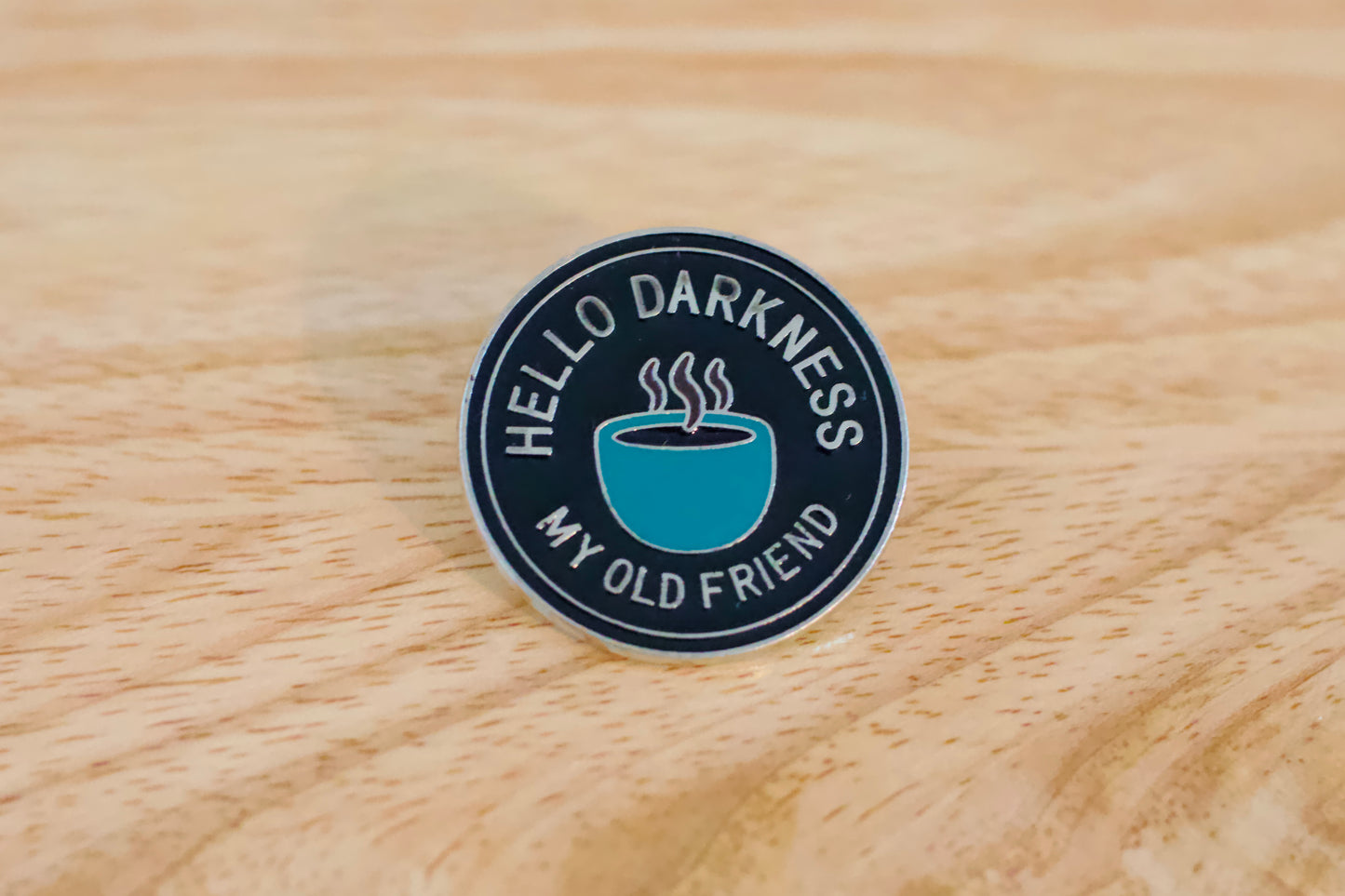 Hello Darkness My Old Friend Hat Pin image 0