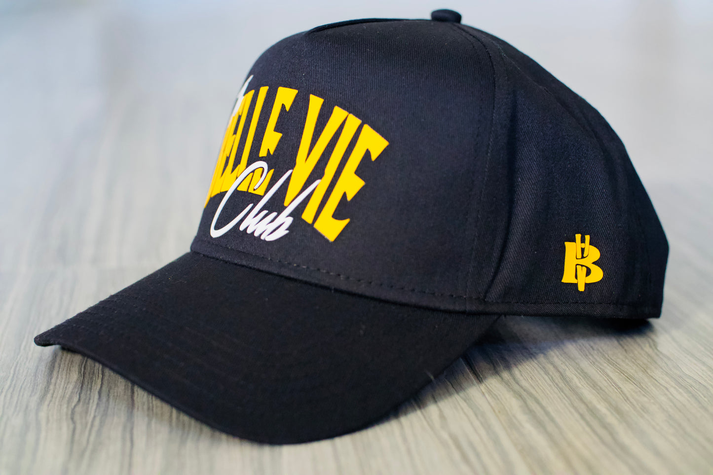 Black/White/Gold The Belle Vie Club Baseball Hat image 0