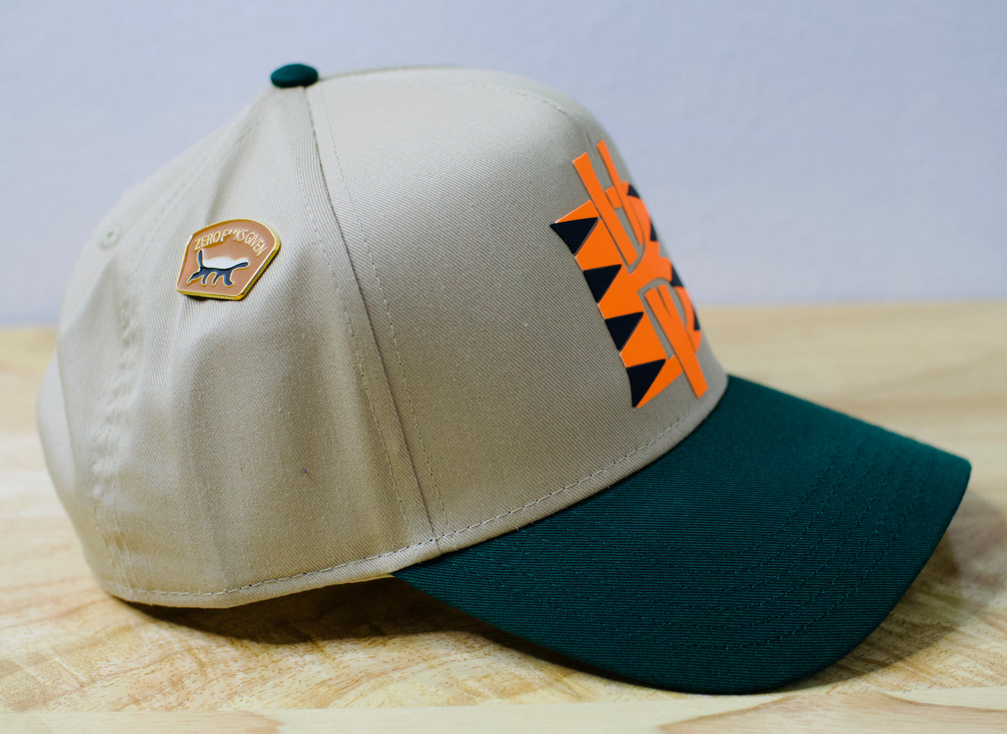 Khaki/Green/Orange/Black BV Baseball Hat image 1