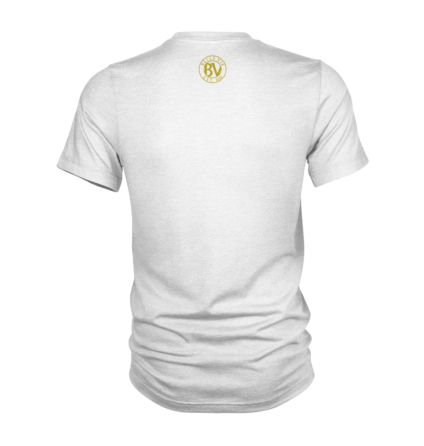 White/Black Unisex Lotus Flower Belle Vie Short Sleeve T-Shirt image 1
