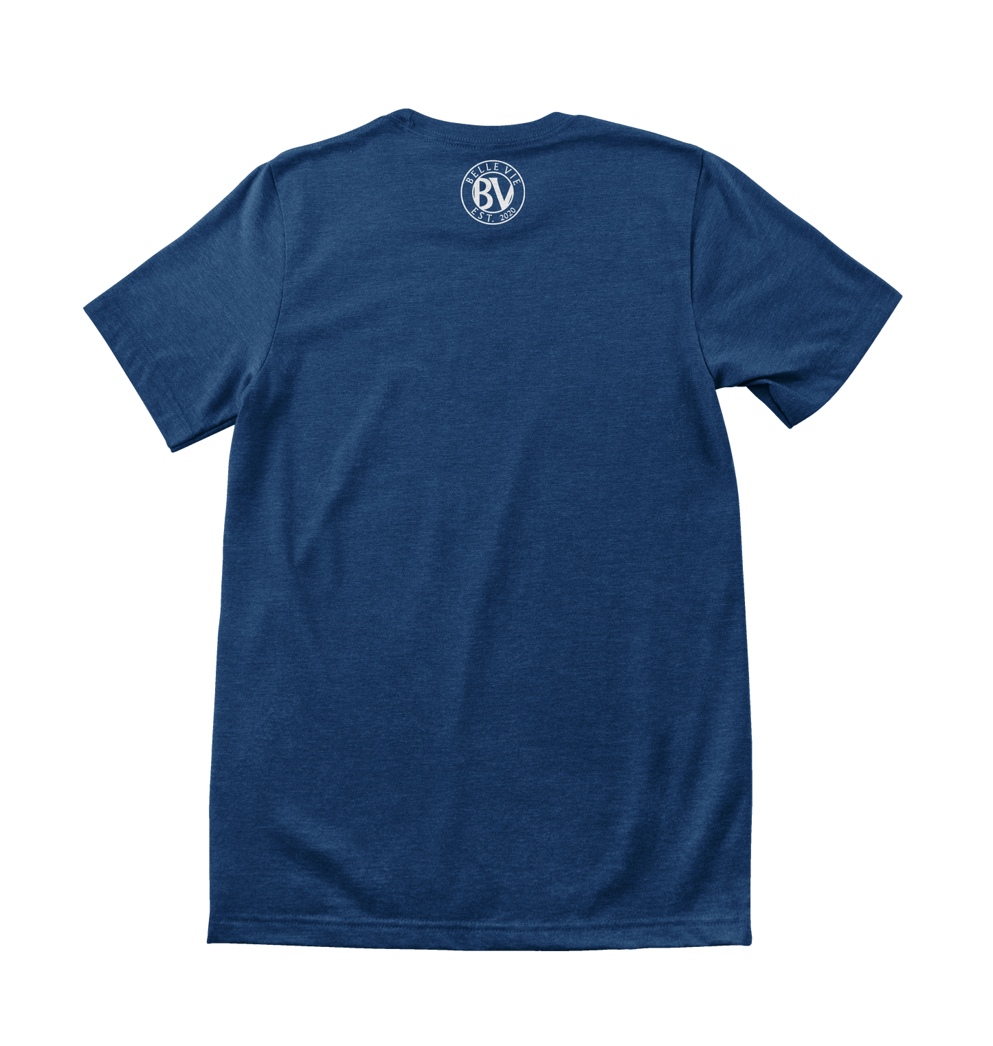 Navy/White Unisex Belle Vie Short Sleeve T-Shirt image 1