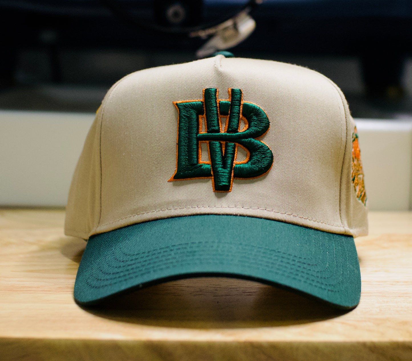 Khaki / Green / Orange BV Baseball Hat