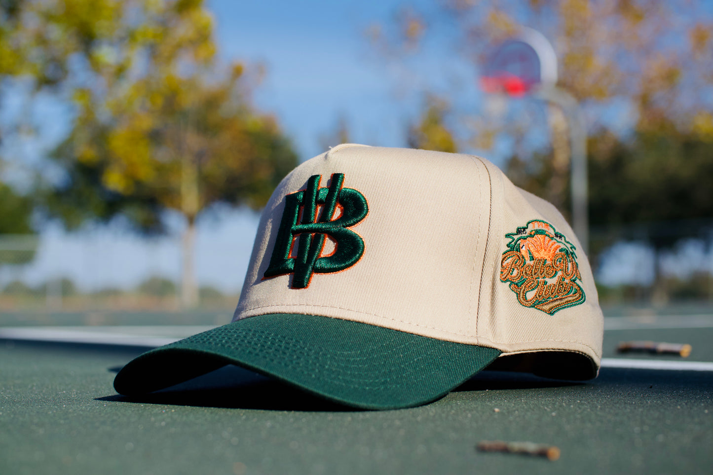 Khaki / Green / Orange BV Baseball Hat