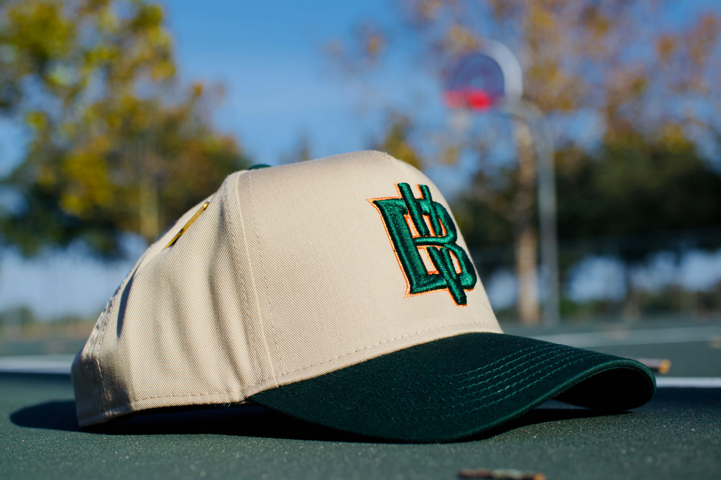 Khaki / Green / Orange BV Baseball Hat