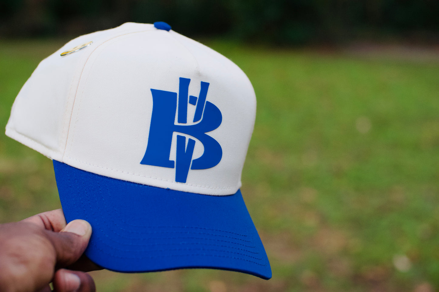 Cream / Royal BV Baseball Hat