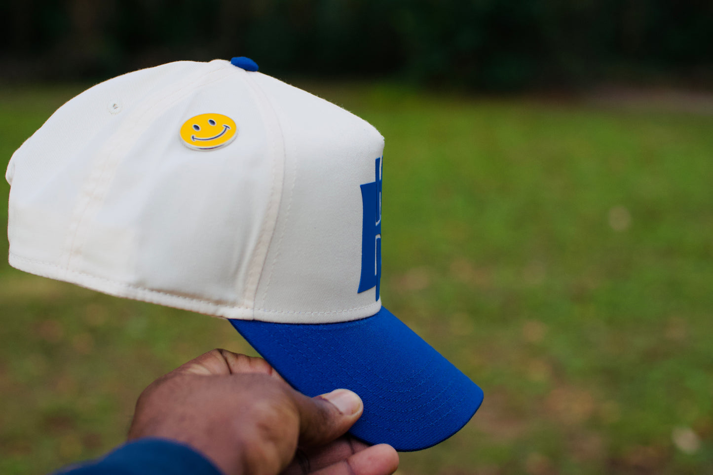 Cream / Royal BV Baseball Hat