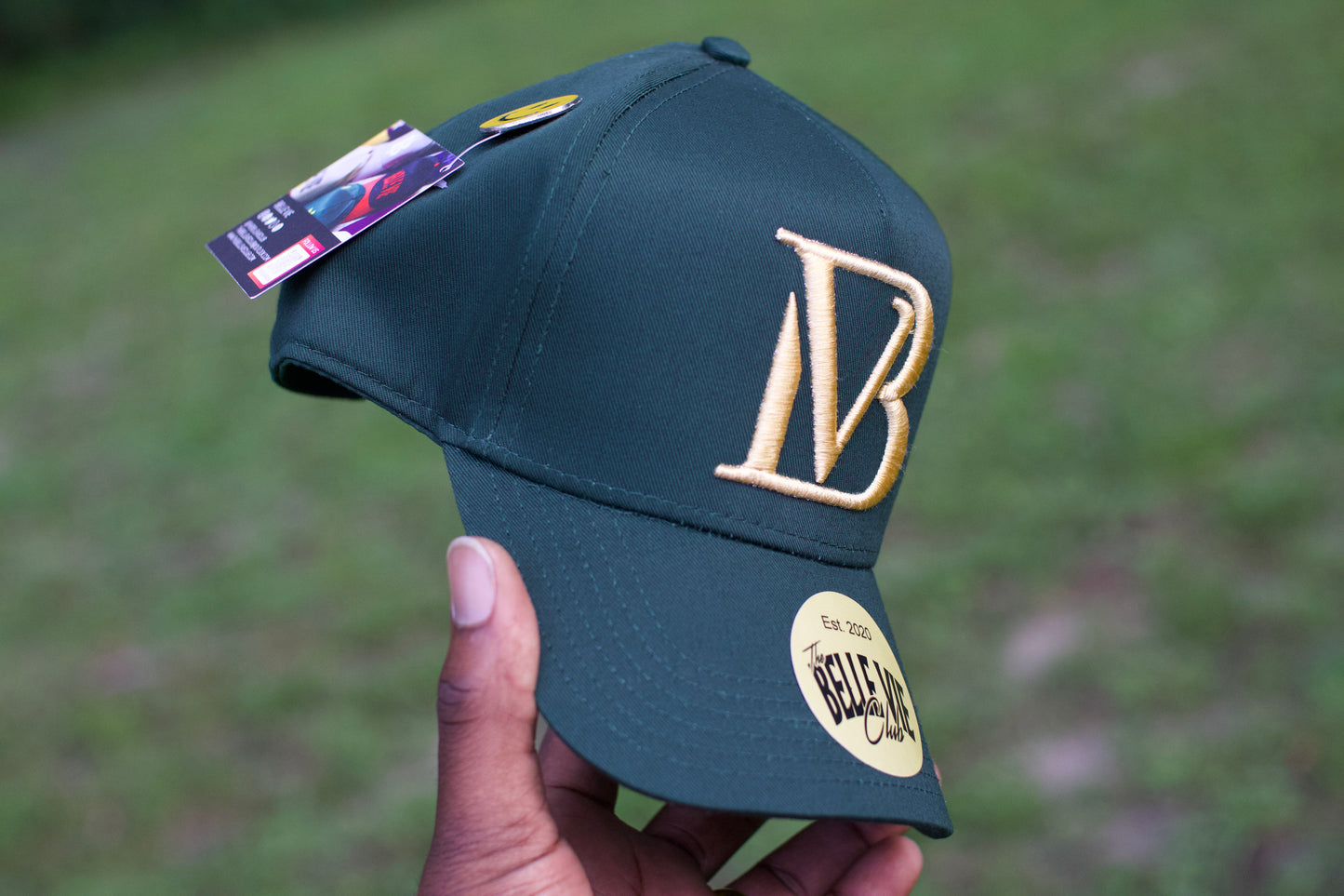 Green / Gold Big BV Baseball Hat