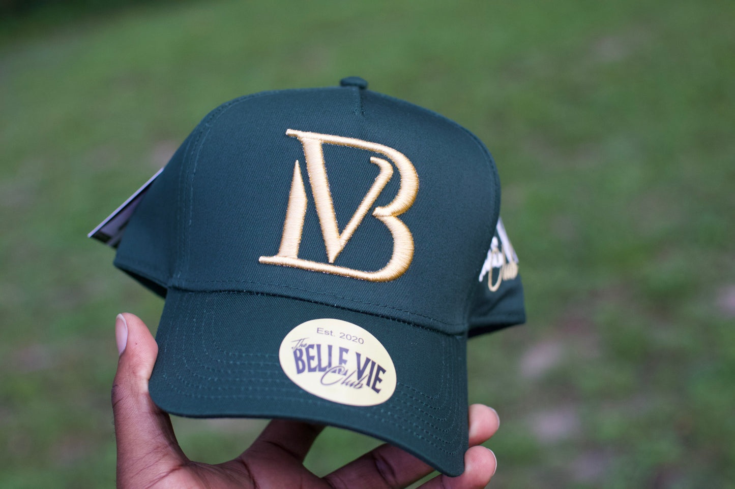 Green / Gold Big BV Baseball Hat