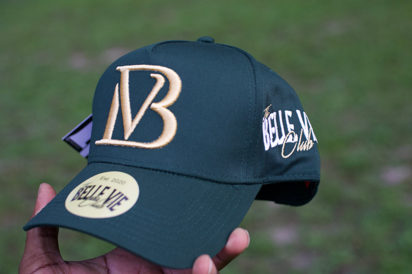 Green / Gold Big BV Baseball Hat
