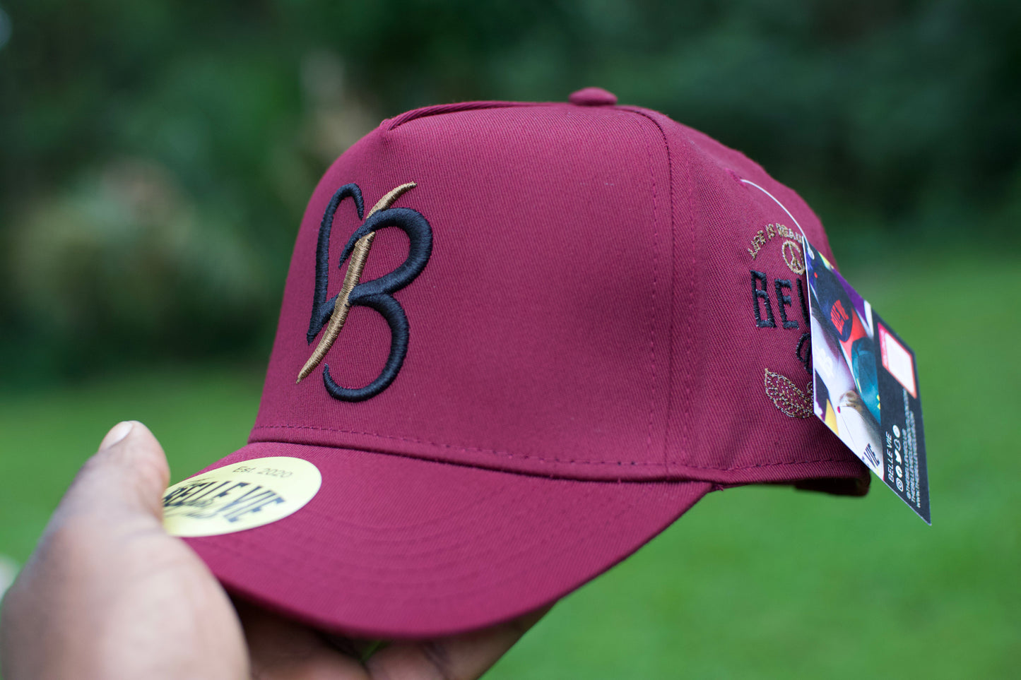 Maroon / Black / Brown BV Love Baseball Hat