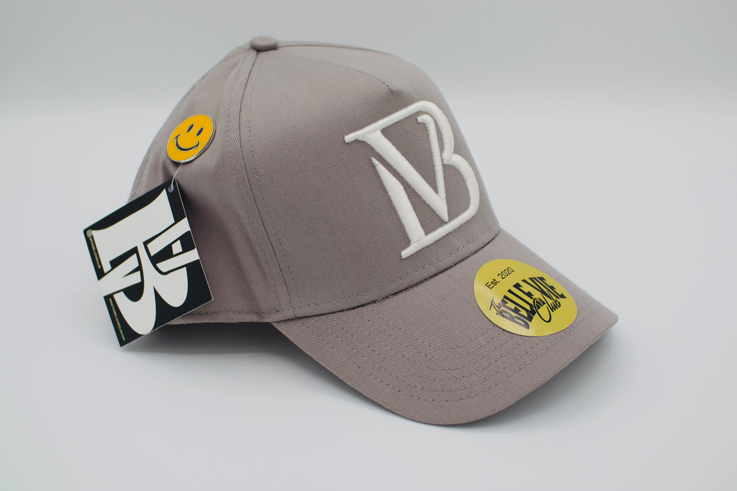 Gray / White / Black Big BV Baseball Hat
