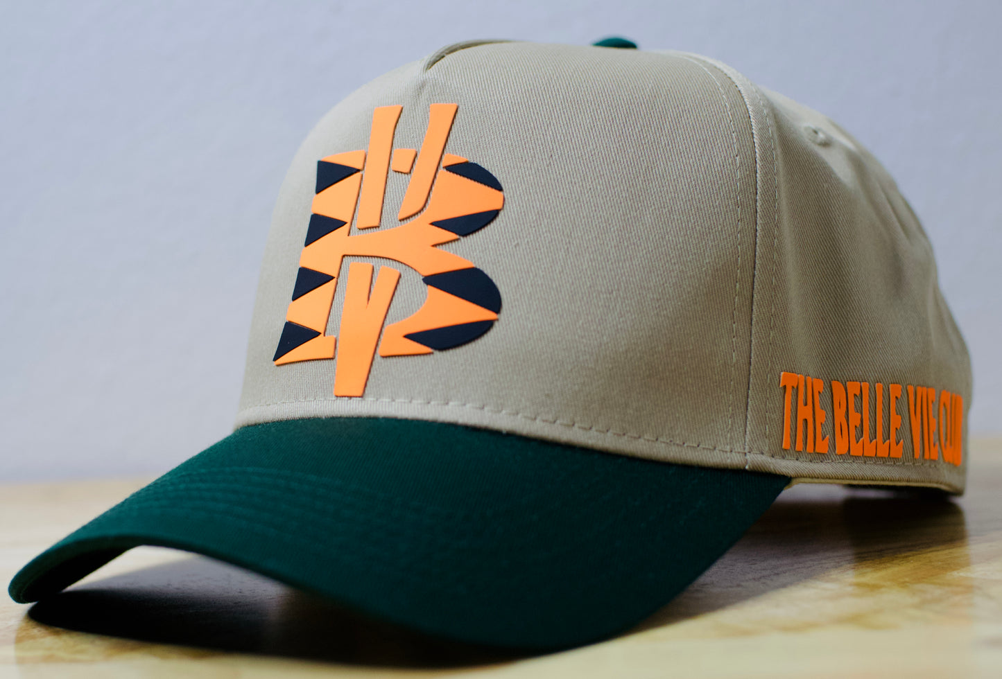 Khaki/Green/Orange/Black BV Baseball Hat image 0