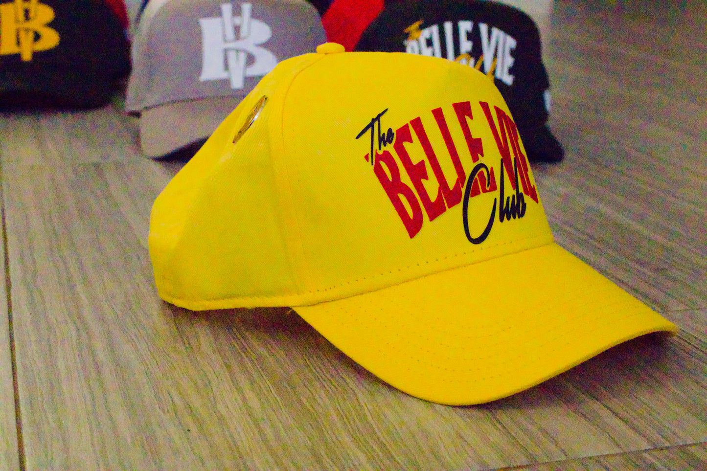 Yellow/Black/Red The Belle Vie Club Baseball Hat image 1