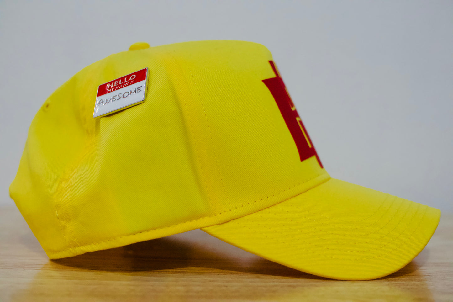 Yellow/Red BV Baseball Hat image 2