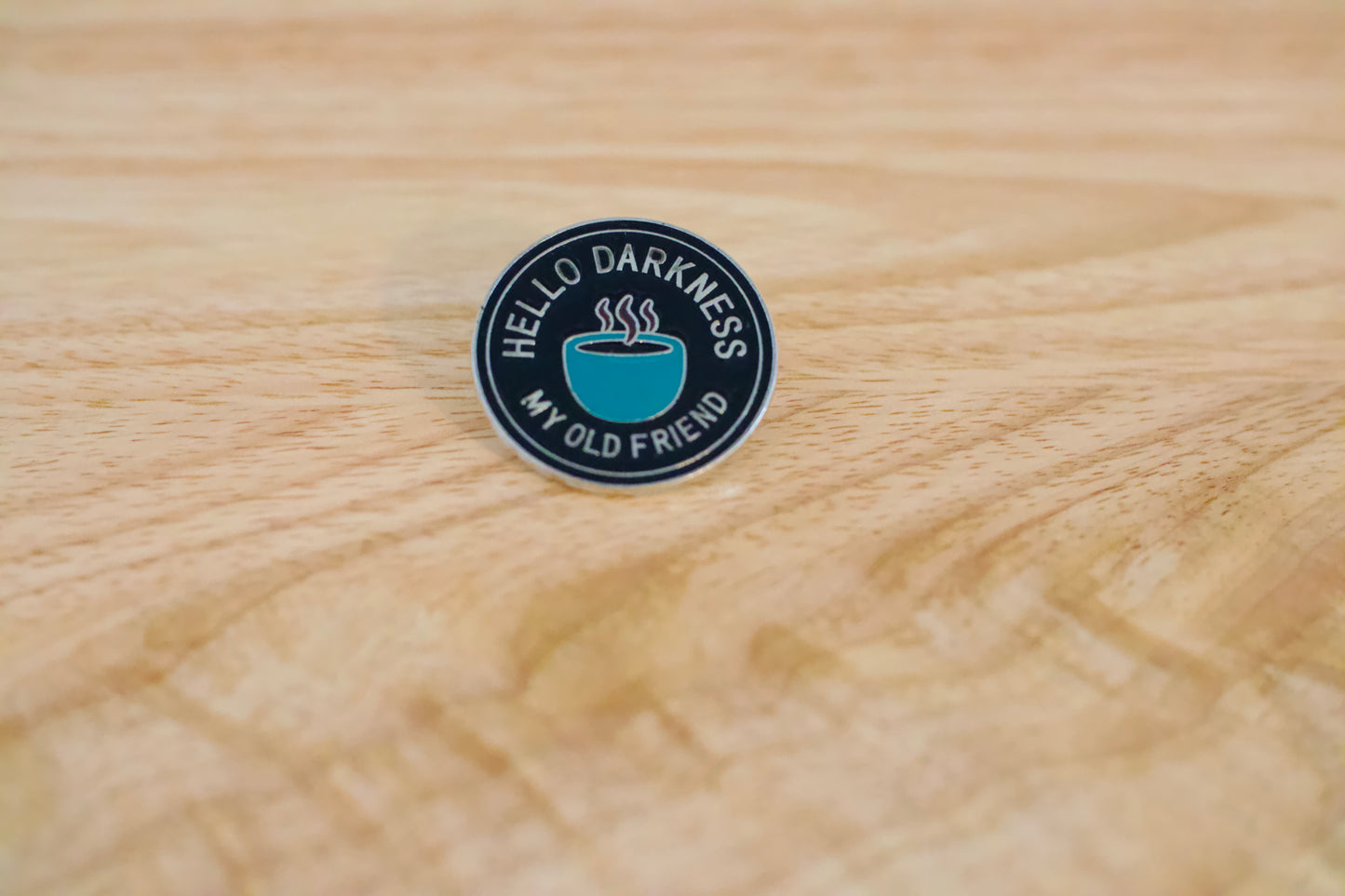 Hello Darkness My Old Friend Hat Pin image 2