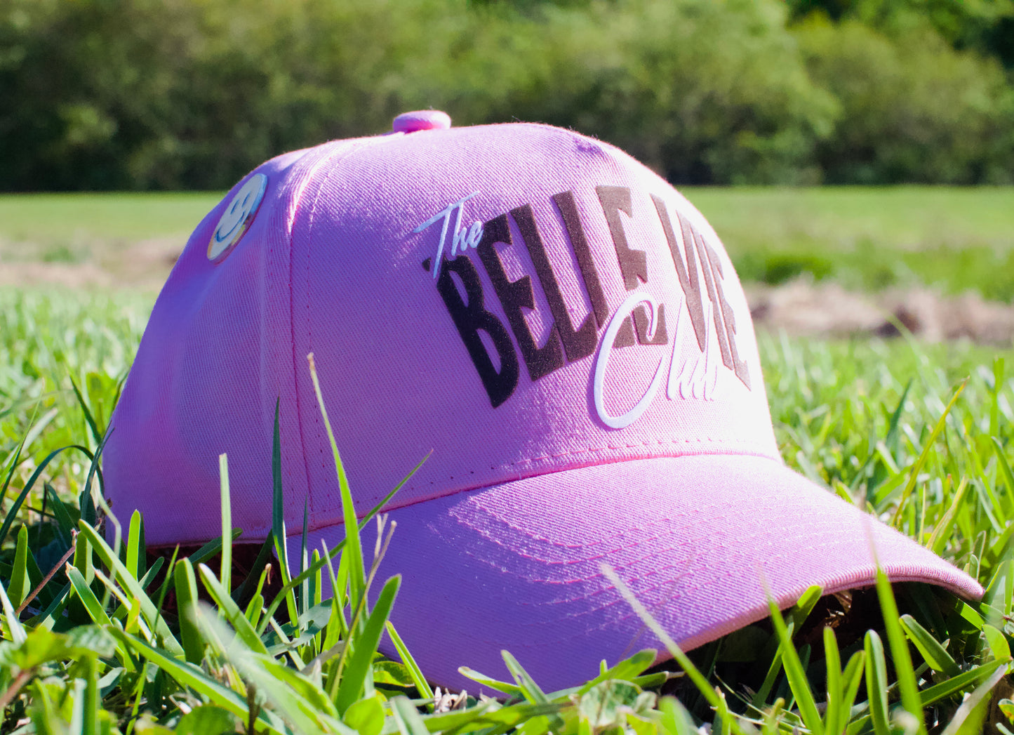 Pink/White/Brown The Belle Vie Club Baseball Hat image 2