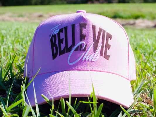 Pink/White/Brown The Belle Vie Club Baseball Hat image 0