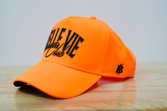 Orange/Black The Belle Vie Club Snapback Hat image 0