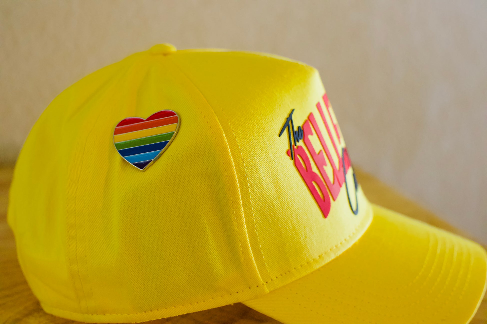 Rainbow Heart Hat Pin image 1