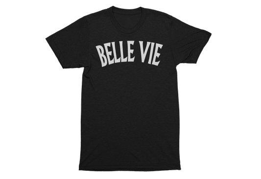 Black/White Unisex Belle Vie Short Sleeve T-Shirt image 0