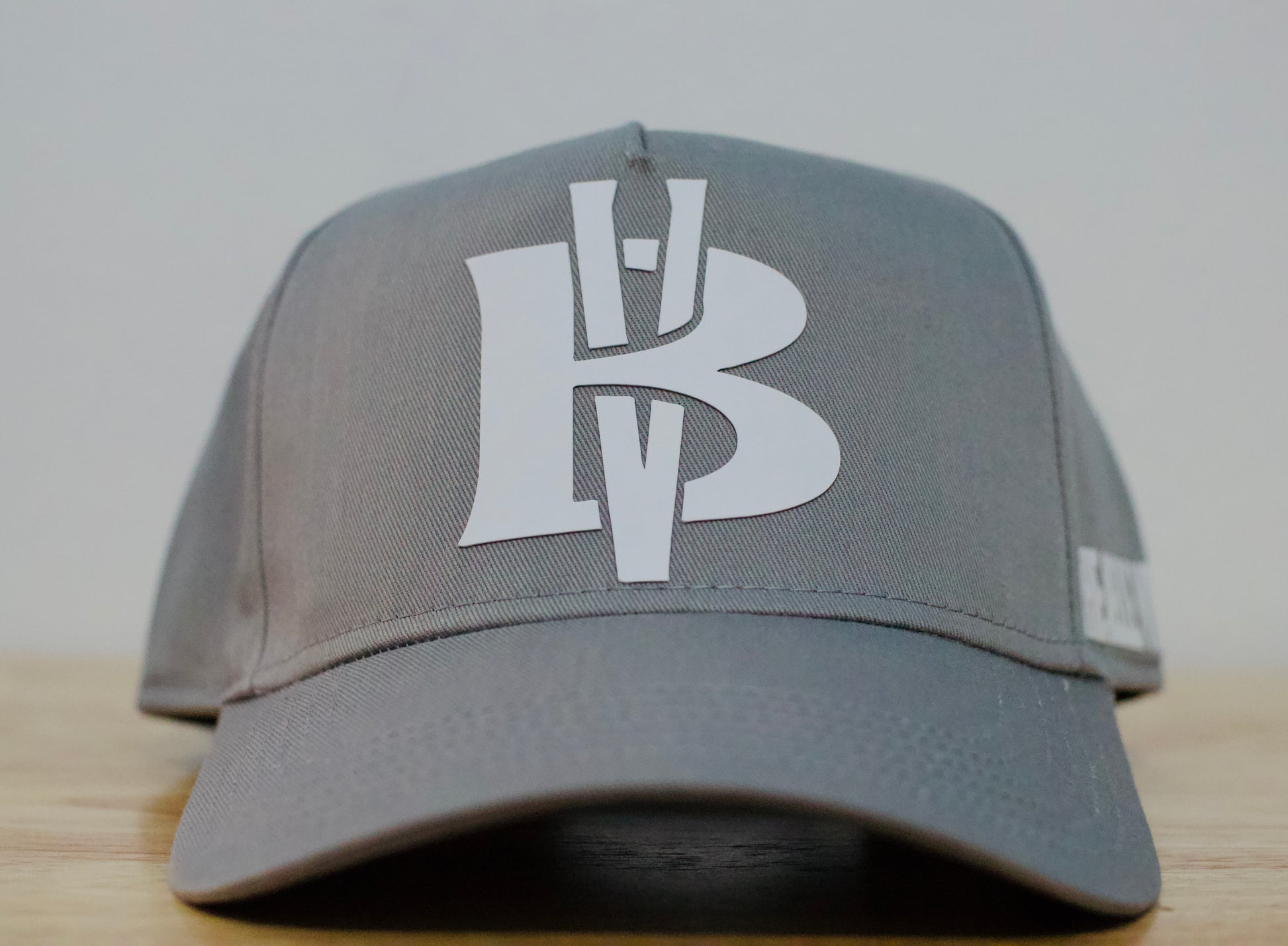 Gray/White BV Baseball Hat image 1