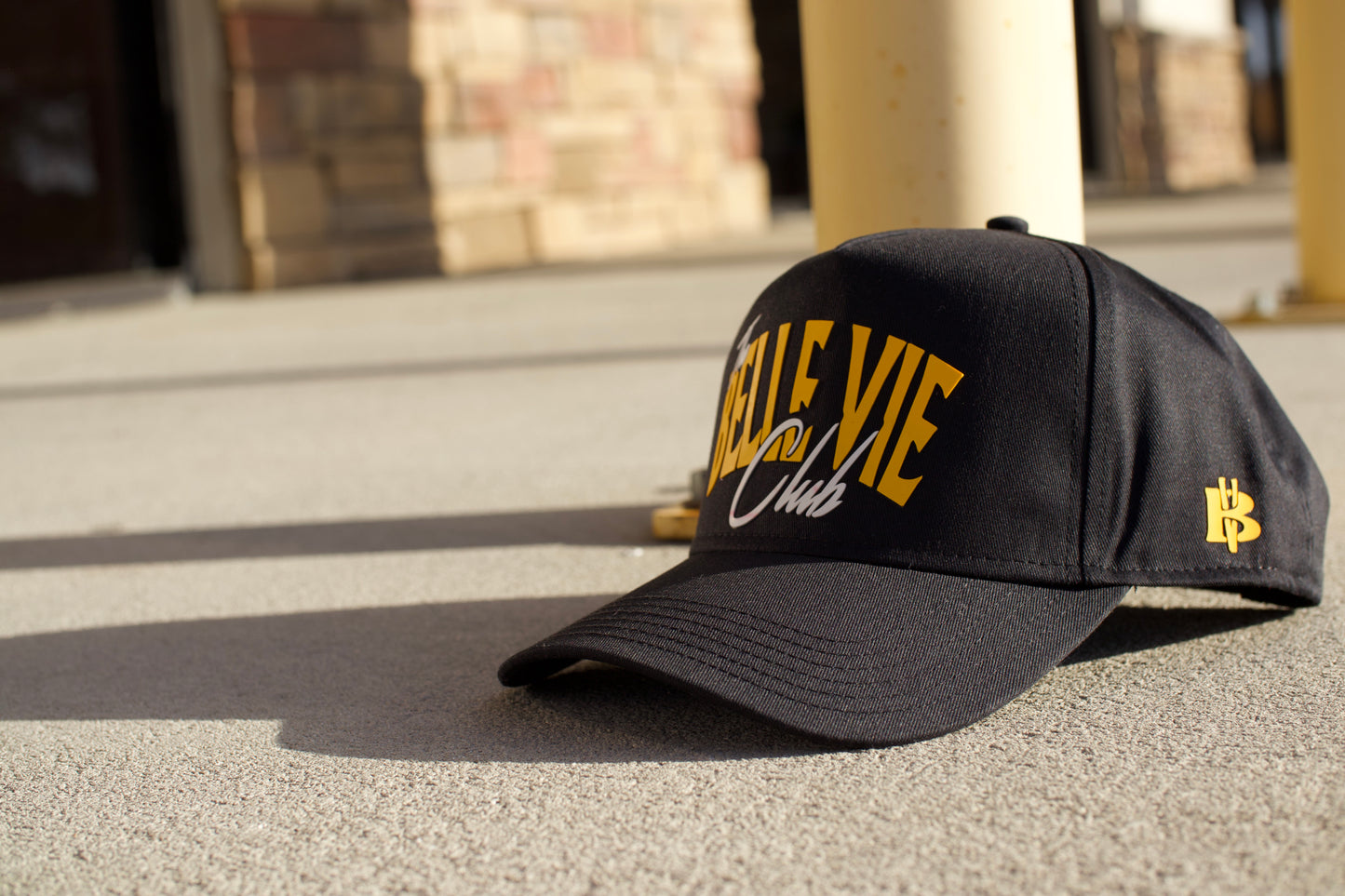Black / White / Gold The Belle Vie Club Baseball Hat