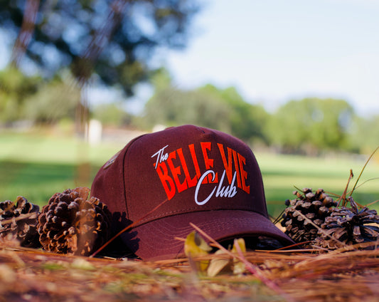 Brown / Orange / White The Belle Vie Club Baseball Hat