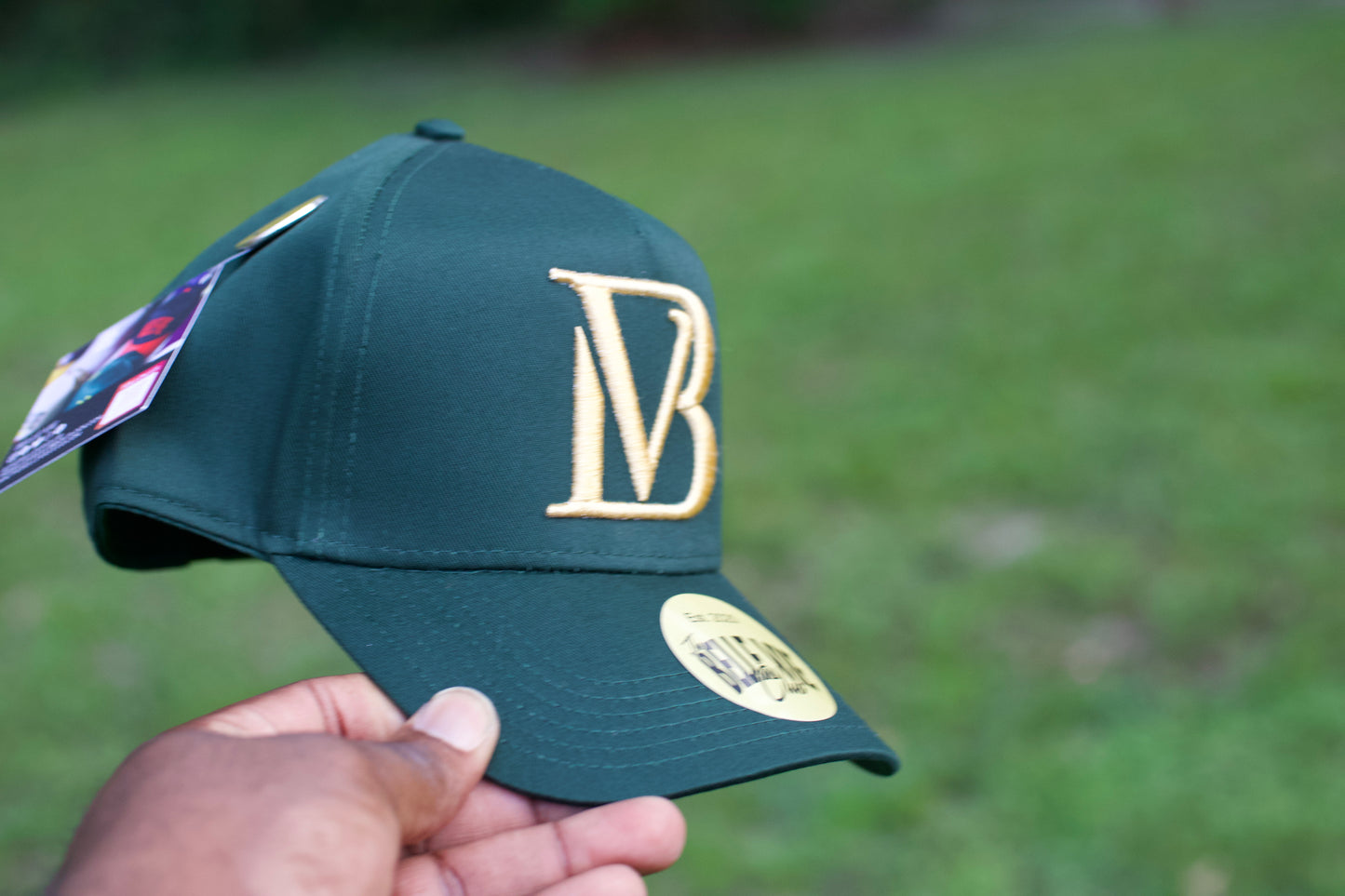 Green / Gold Big BV Baseball Hat