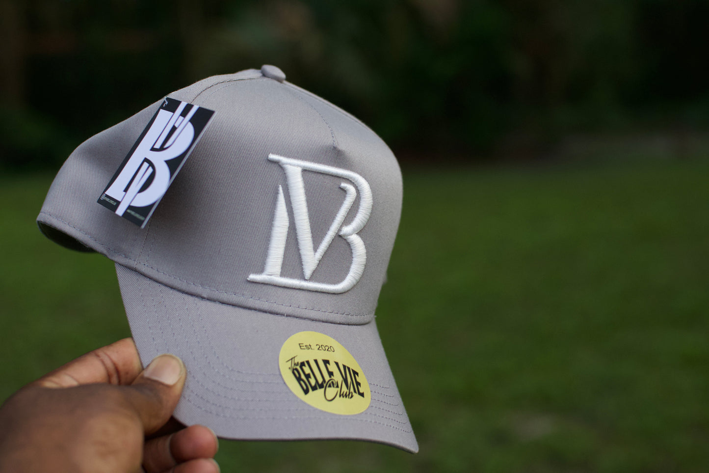 Gray / White / Black Big BV Baseball Hat