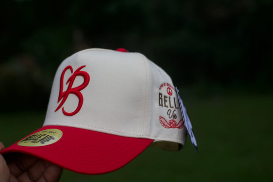 Cream / Red / Brown BV Love Baseball Hat
