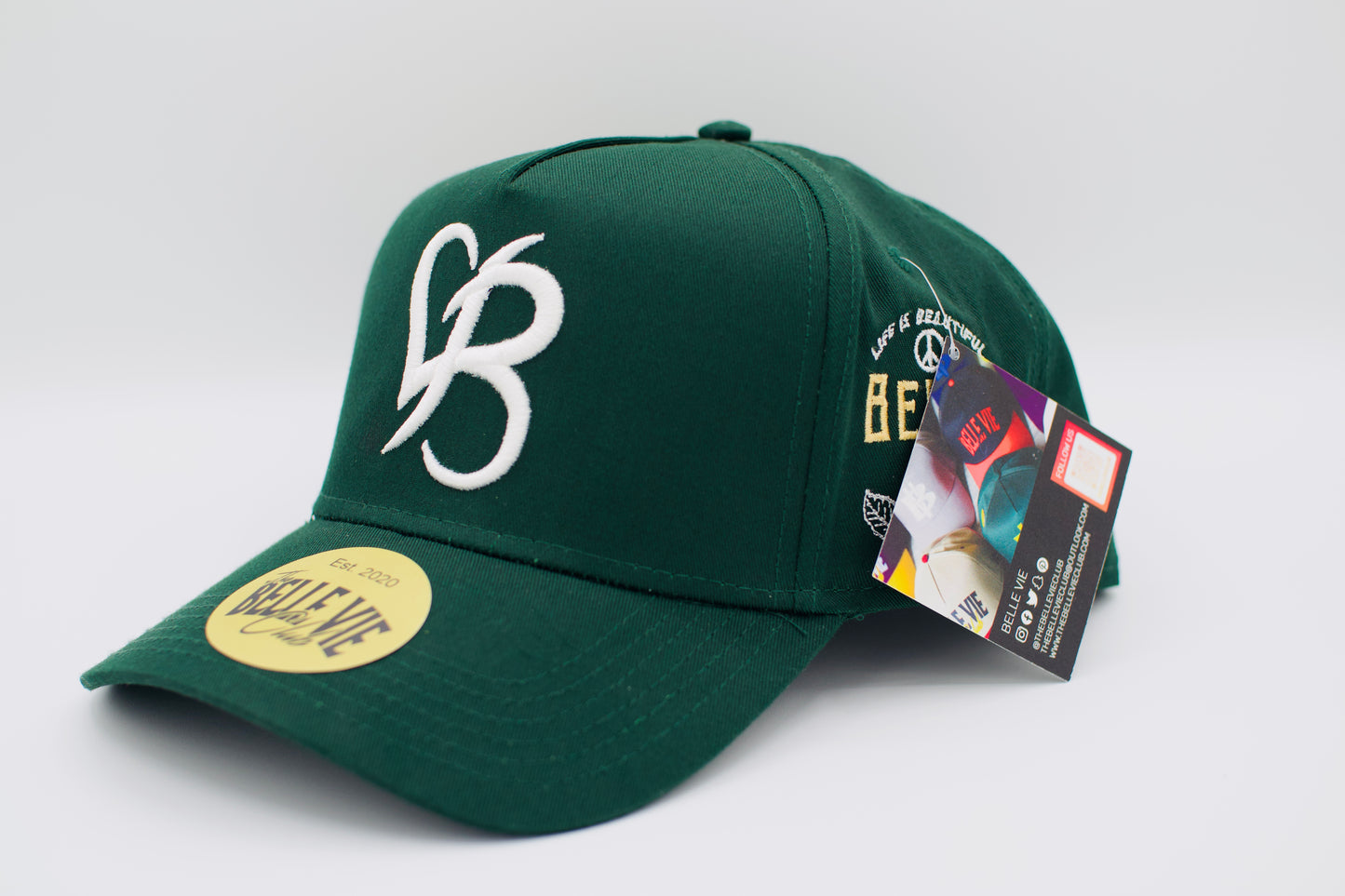 Green / White / Gold BV Love Baseball Hat