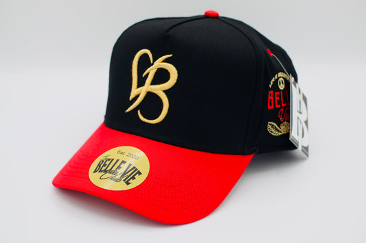 Black / Red / Gold BV Love Baseball Hat