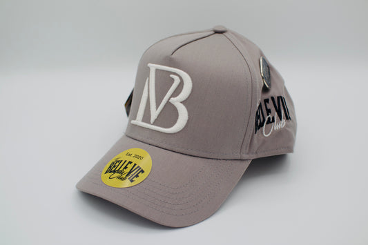 Gray / White / Black Big BV Baseball Hat