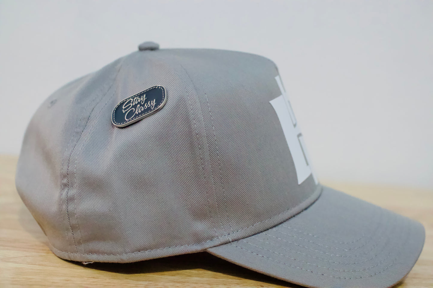 Gray/White BV Baseball Hat image 2