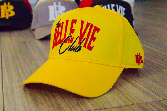 Yellow/Black/Red The Belle Vie Club Baseball Hat image 0