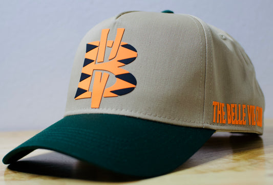 Khaki/Green/Orange/Black BV Baseball Hat image 0